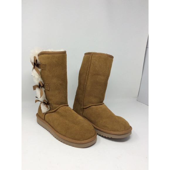 NWOT Koolaburra Camel Mid calf boots faux fur lined in Women size 6 - Picture 3 of 10